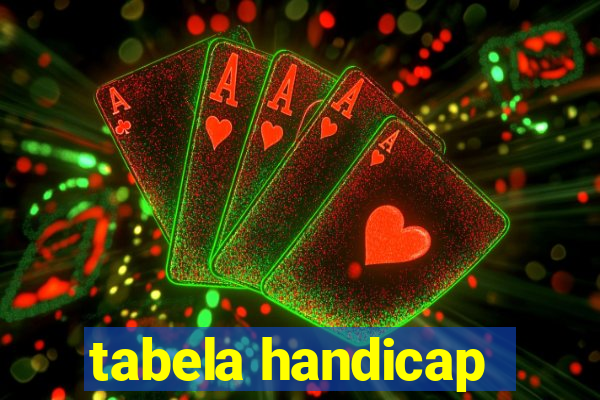 tabela handicap